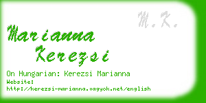 marianna kerezsi business card
